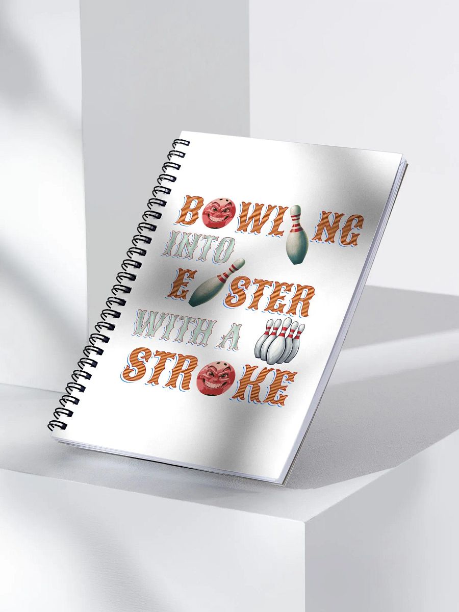 Bowling Into Easter With A Strike Fun Spiral Notebook product image (3)