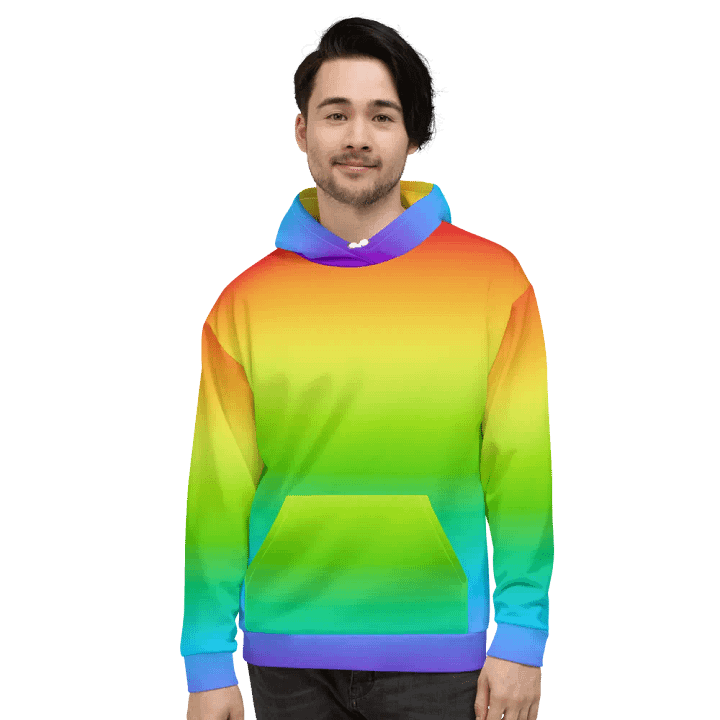 Rainbow Recycled Unisex Hoodie product image (2)