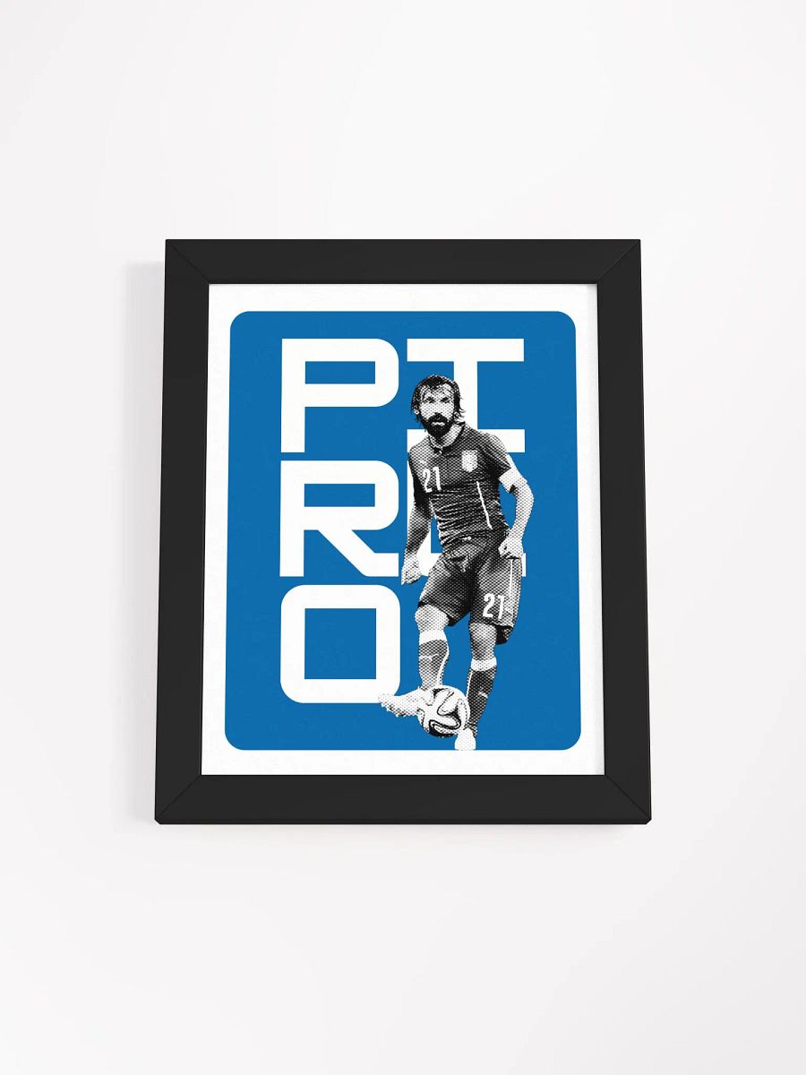 Andrea Pirlo BW Italy Name Art Framed Print product image (4)