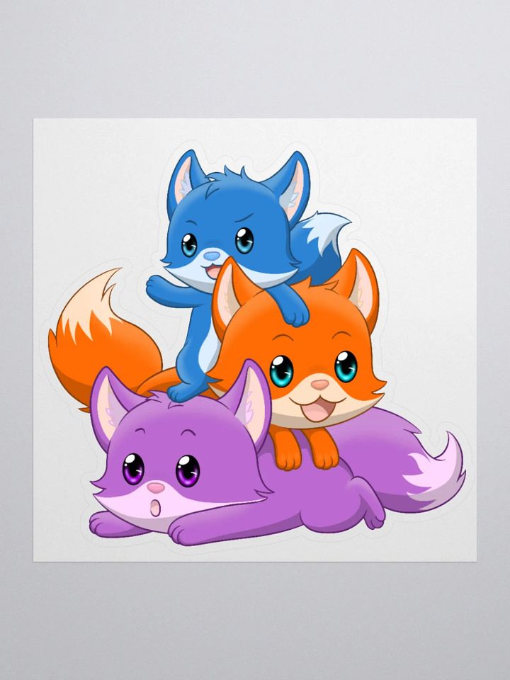 Fuchsfamilie Sticker product image (1)