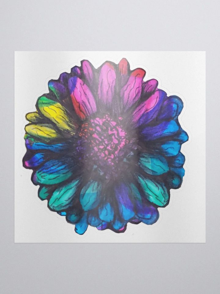 Tie-dye Flower Sticker product image (1)