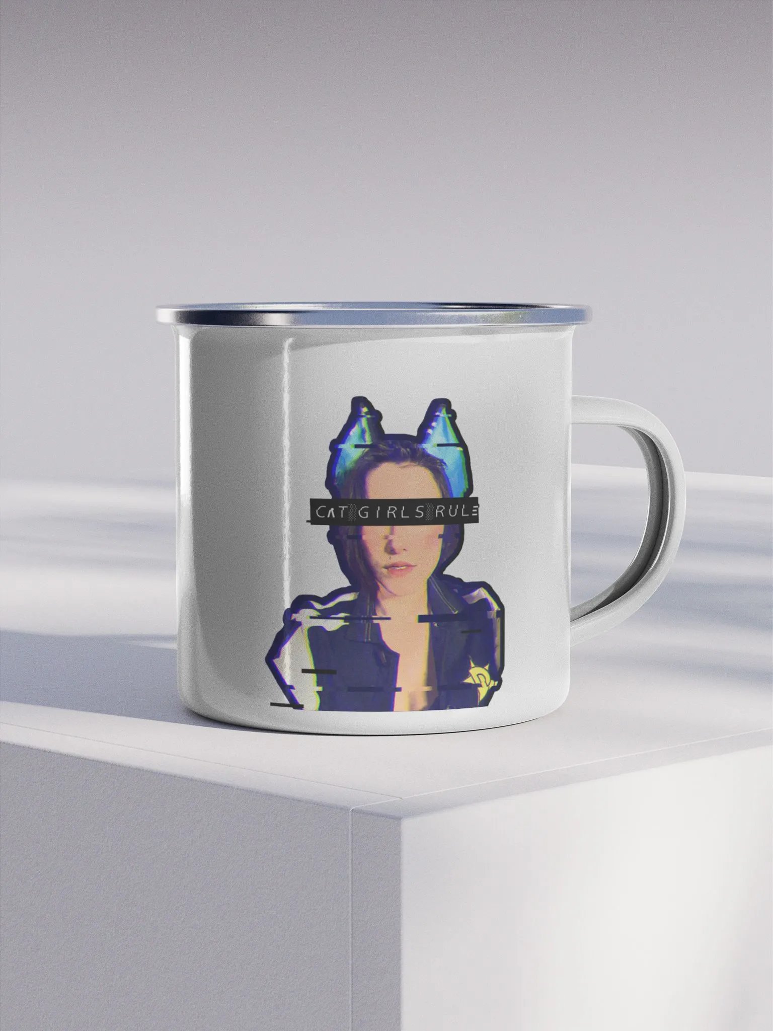 Cat Girl Glitch Mug product image (4)
