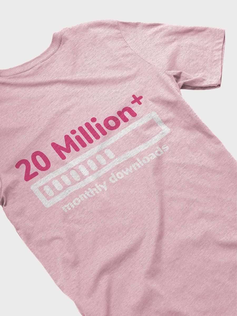 Temurin 20 Million + Monthly Downloads T-shirt - Orchid product image (4)
