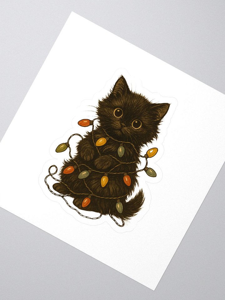 Twinkling Kitten Kiss Cut Stickers product image (2)