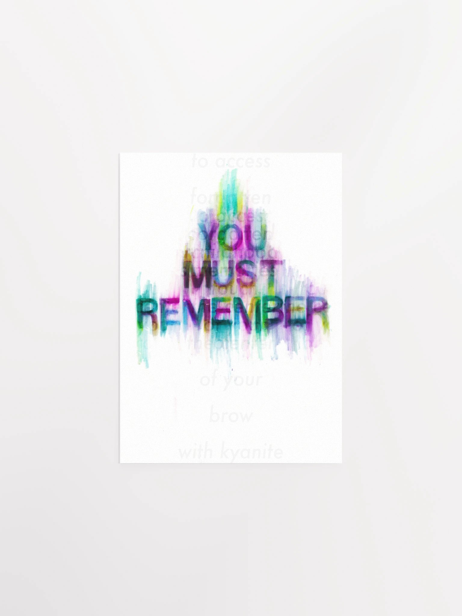 YOU MUST REMEMBER Mixed Media print product image (1)