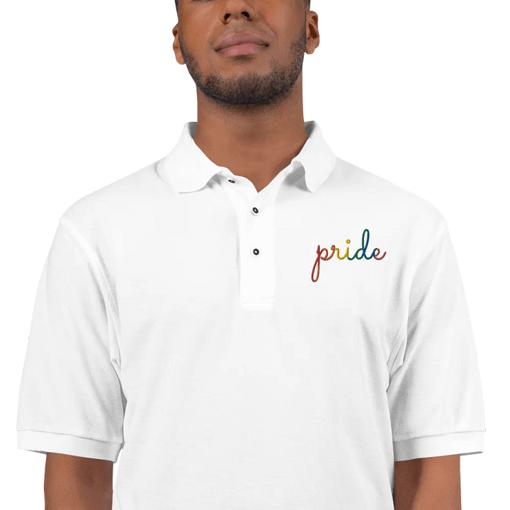 pride in lowercase - Embroidered Polo product image (1)