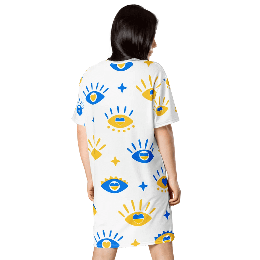 11:11 Evil Eye Divinely Protected All-Over T-Shirt Dress product image (2)
