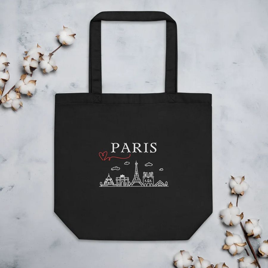 Love Paris Organic Statement Tote Bag product image (3)
