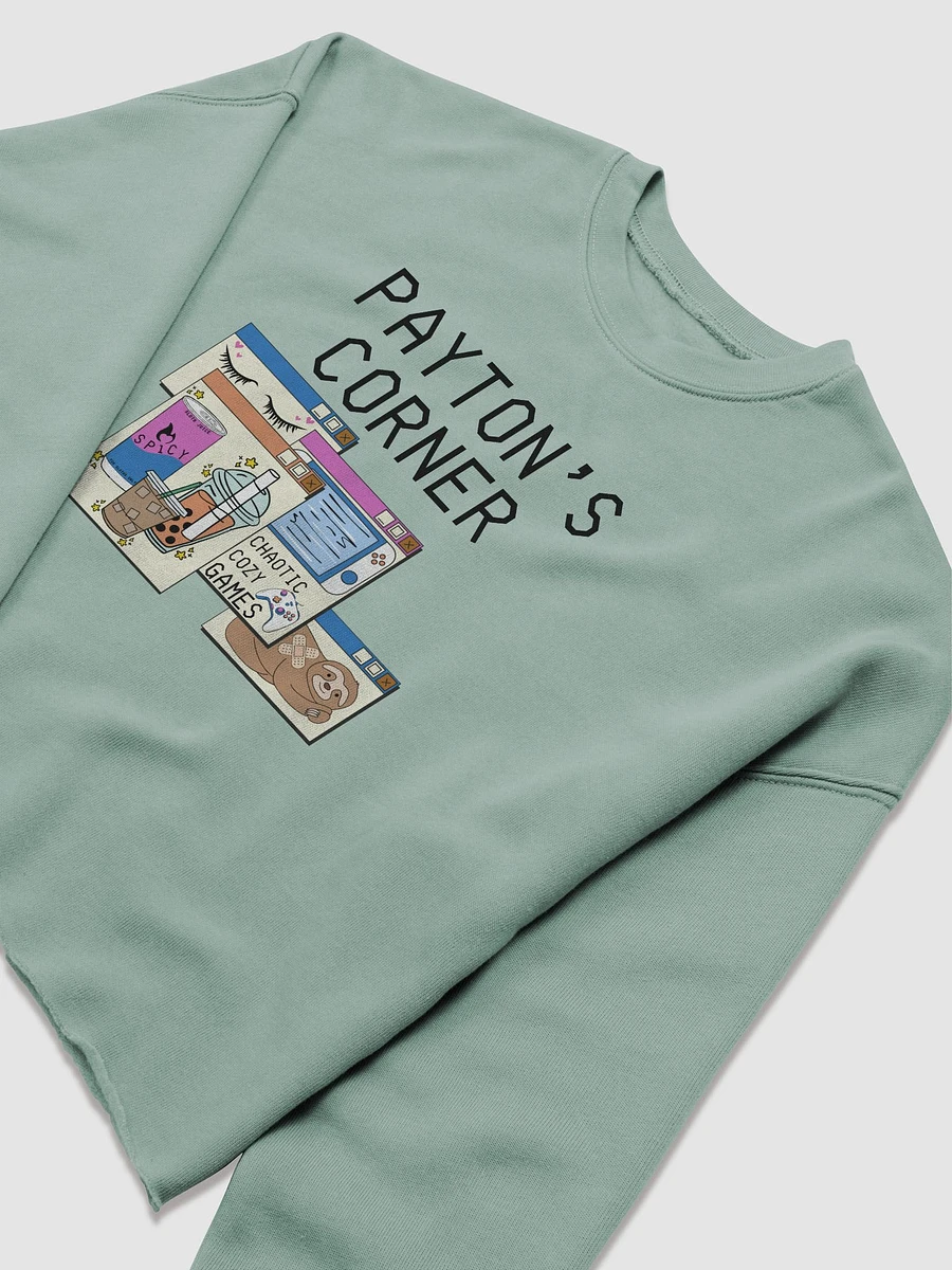 Payton's Virtual Corner Cropped Sweatshirt - Black Text product image (5)