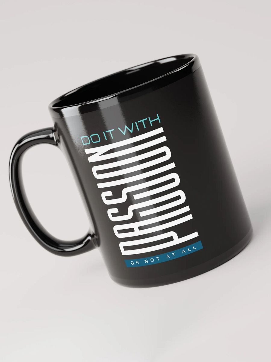 Do it With Passion Black Glossy Mug product image (3)