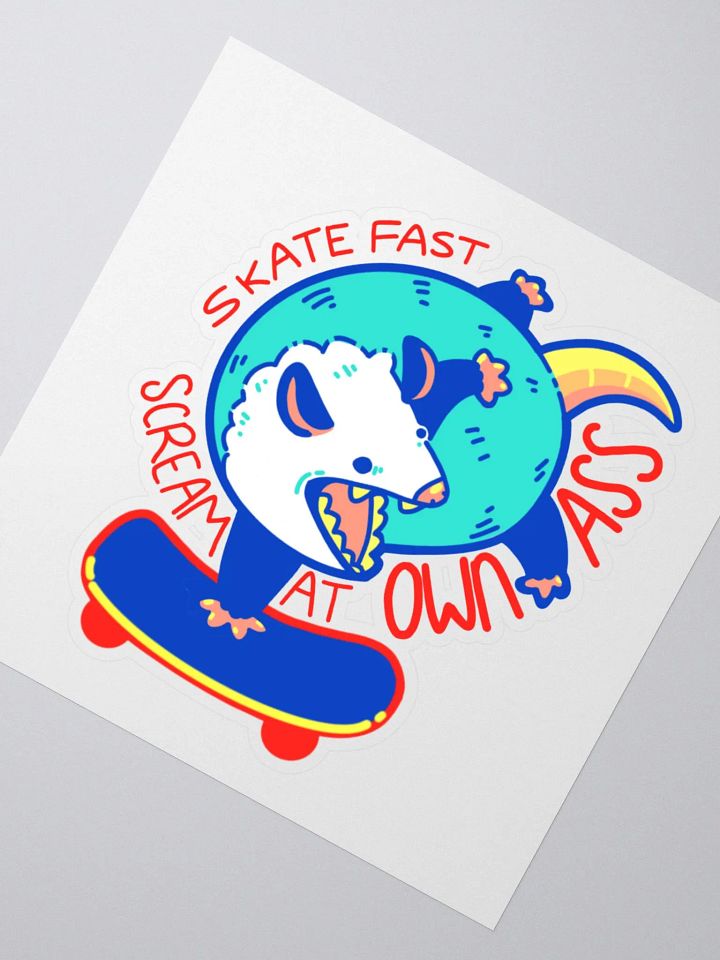 Skate Fast Scream at Own Ass Sticker product image (2)