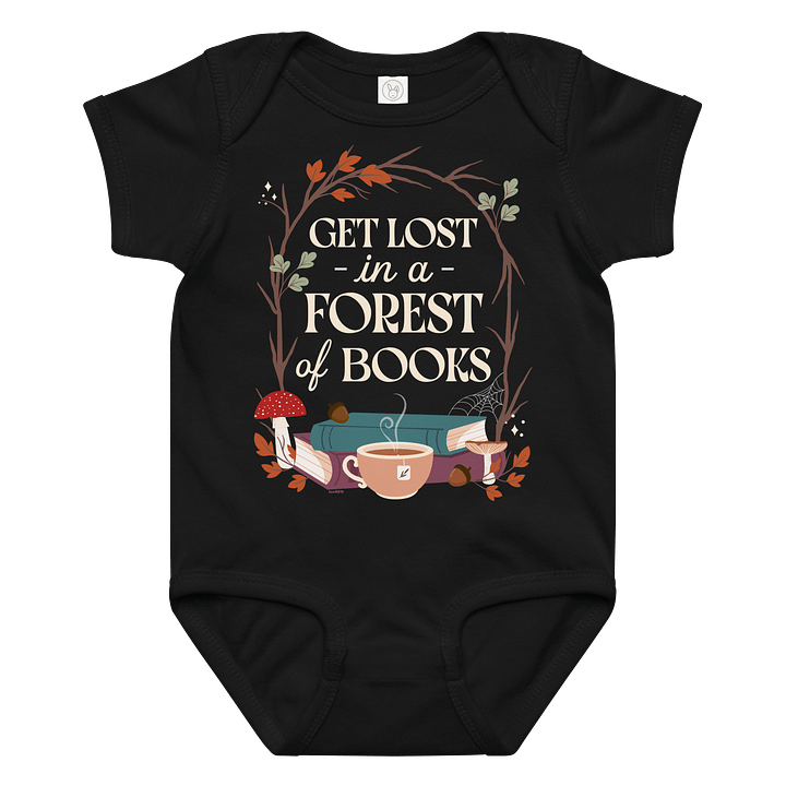 Get Lost in a Forest of Books Onesie product image (1)