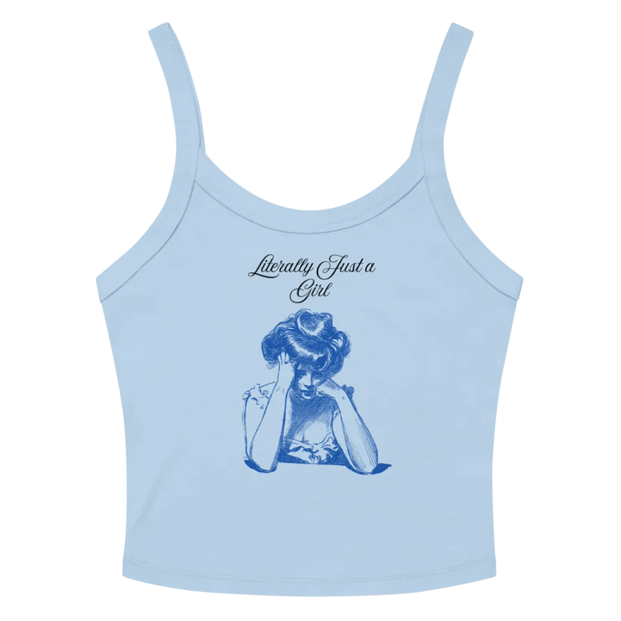 Literally Just a Girl Tank (Blue Print) product image (6)