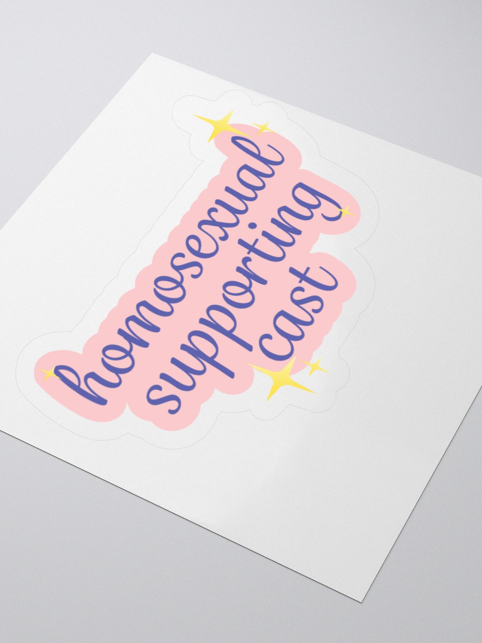 Homosexual Supporting Cast - Kiss Cut Sticker product image (8)