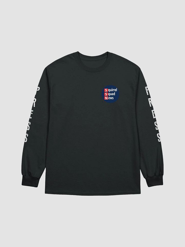 White Text 2D Logo Bold Press Long Sleeve Tee product image (2)