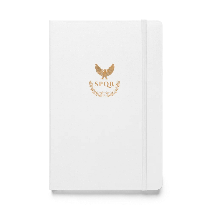 White - SPQR Hardcover Notebook product image (1)