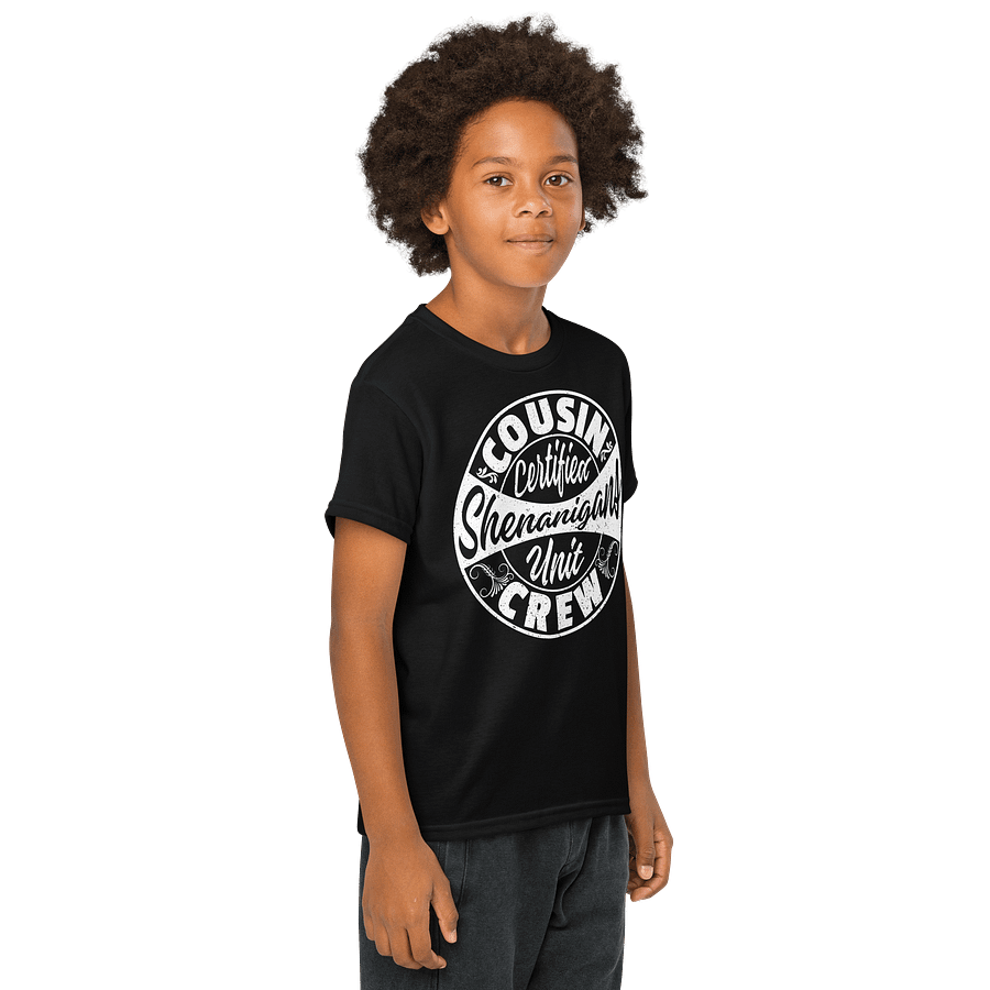 "Cousin Crew" Youth T-Shirt (Dark) product image (4)