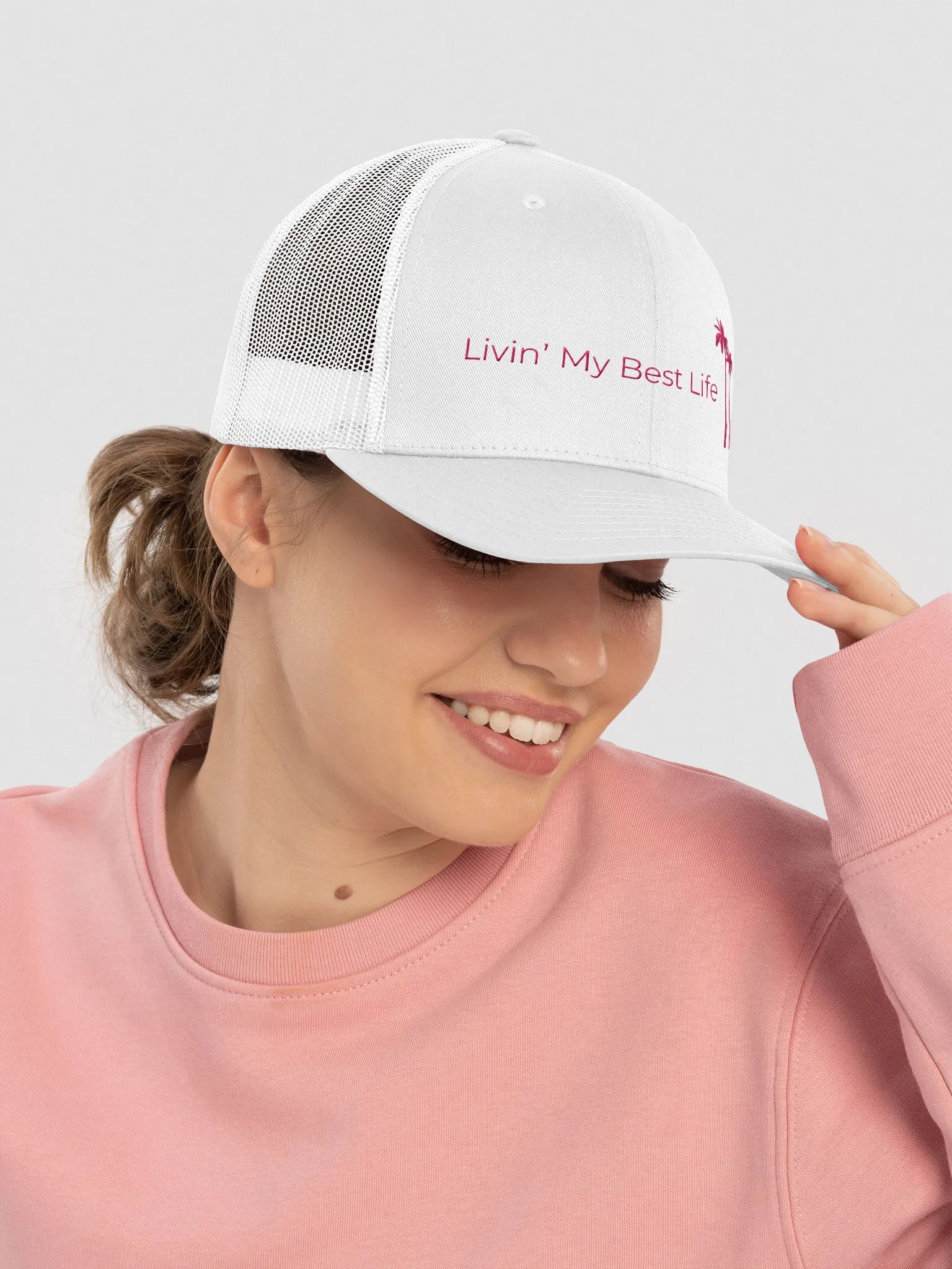 Livin' My Best Life Trucker Hat product image (5)