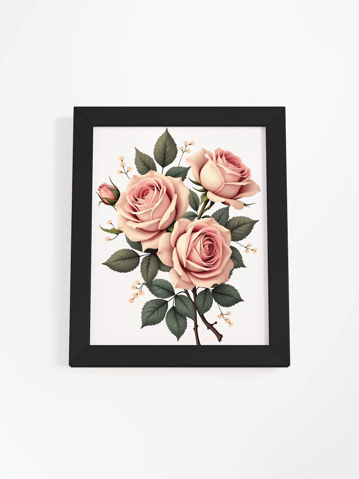 Elegant Pink Roses Matte Poster - A Timeless Addition to Home Decor product image (6)