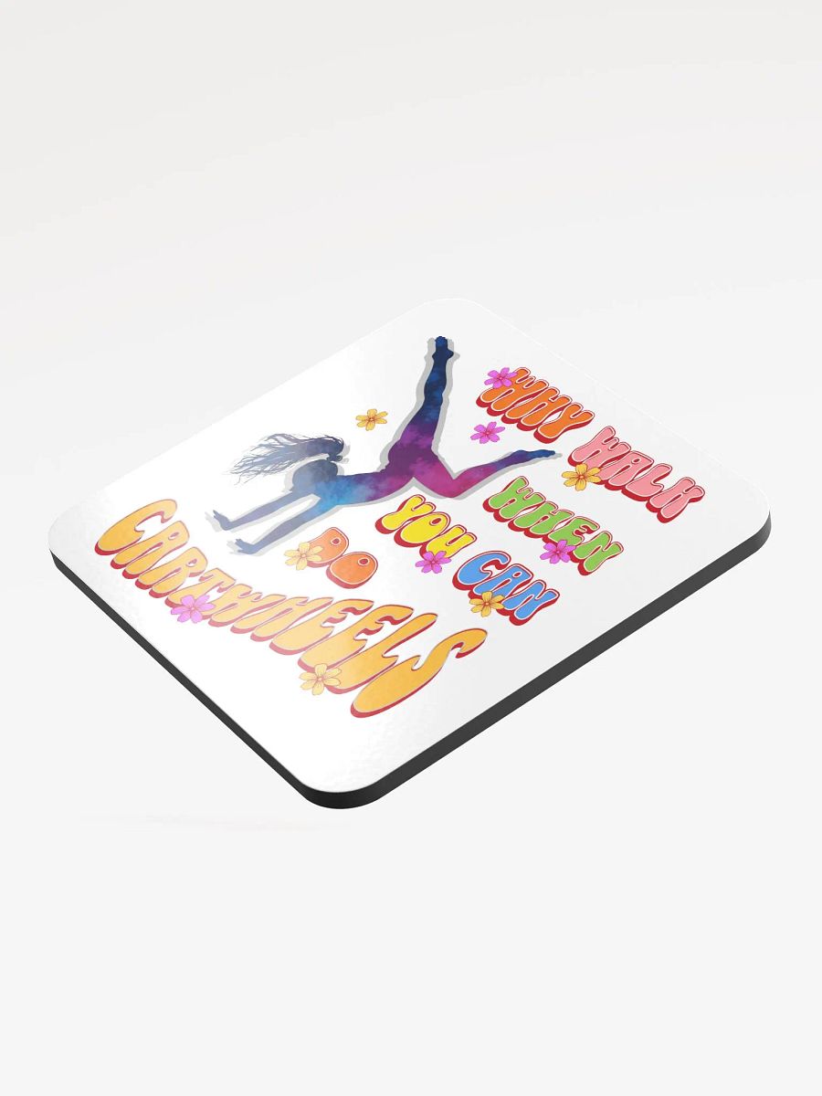 Why Walk When You Can Do Cartwheels Whimsical Coaster Set product image (3)