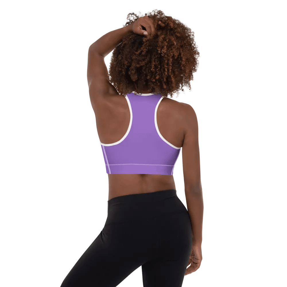Plain Color Amethyst Padded Sports Bra product image (2)