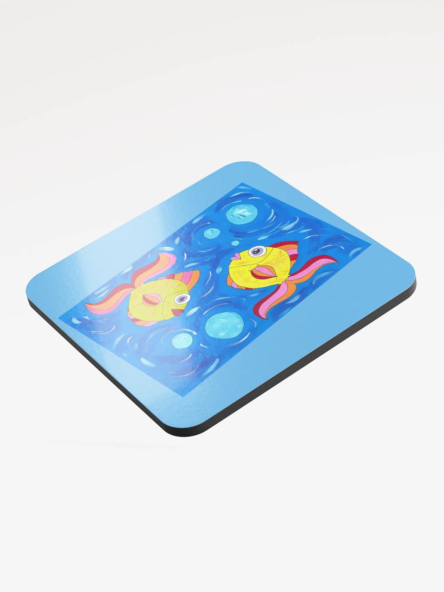 Fish style (art by Dina R.) acrylic painting picture - Coaster product image (3)