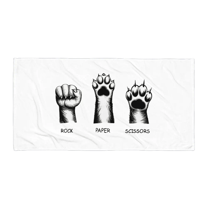 rock, paper, scissors towel product image (1)