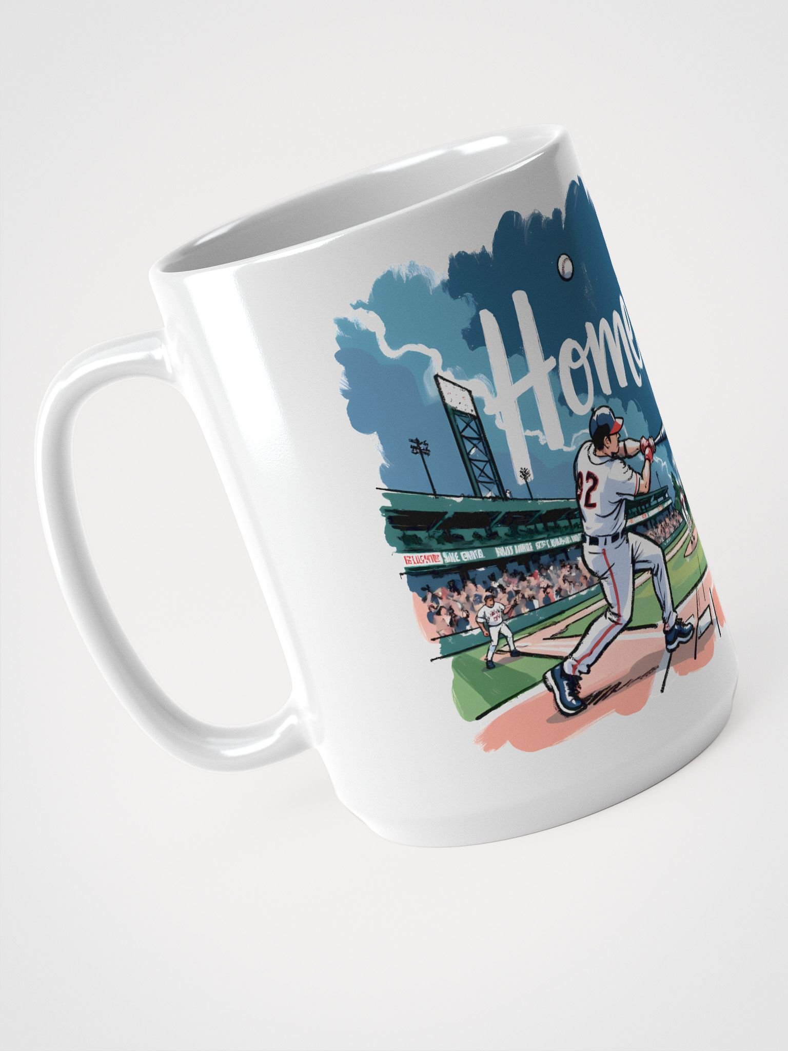 Baseball Home Run Action: Crowd Roaring Glossy Mug product image (3)