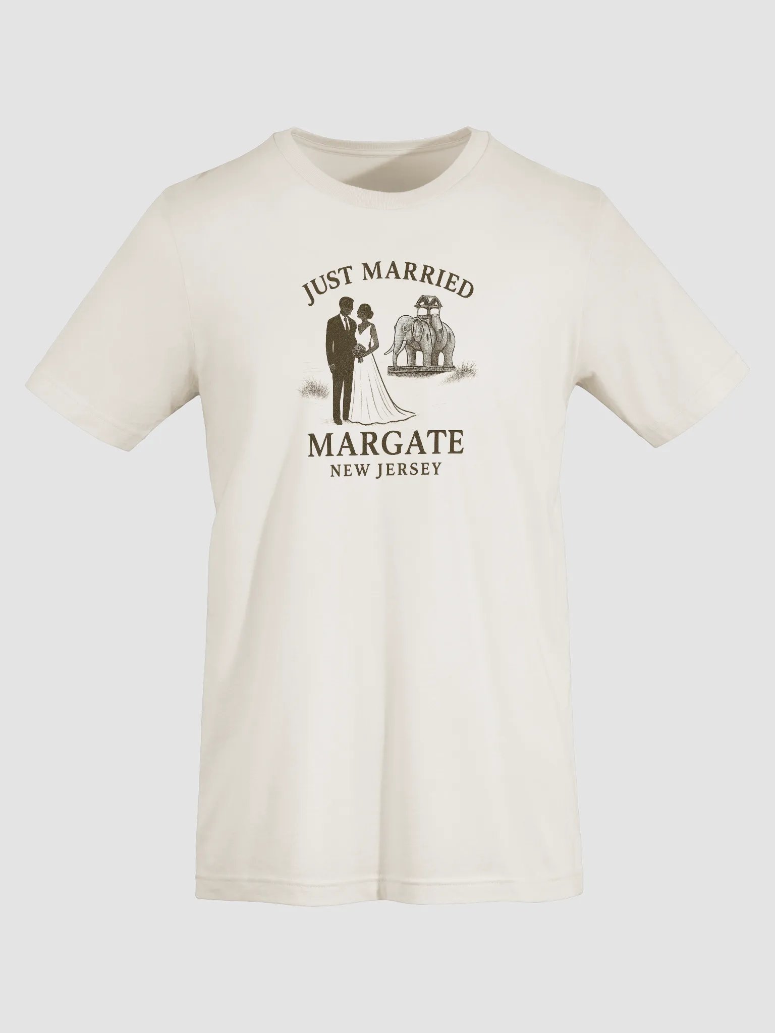 Margate NJ "Just Married" Ultra-Soft Wedding Tee product image (5)