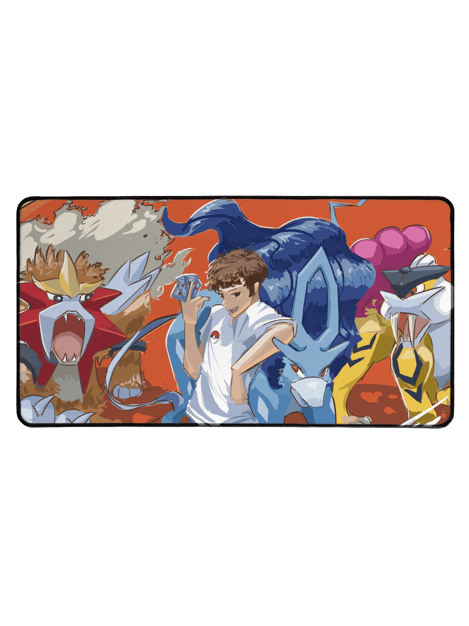 Godzly Dog Trio 15.5" x 31.5" Desk Mat product image (1)