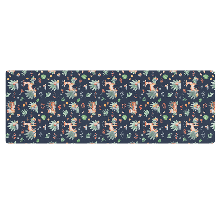 Safari Wild Animals Pattern Yoga Mat by Treasure Pie product image (1)