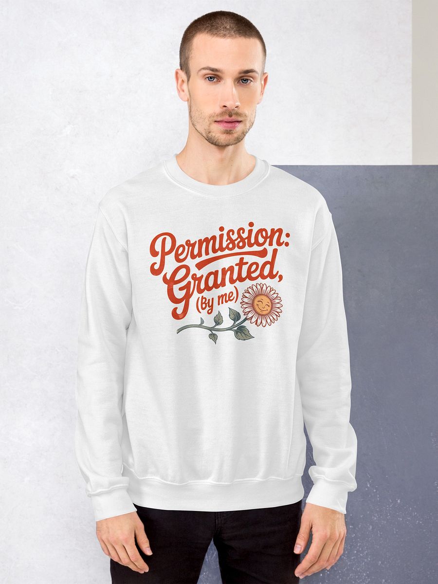 Permission Granted by Me Floral Manifestor Sweatshirt product image (6)