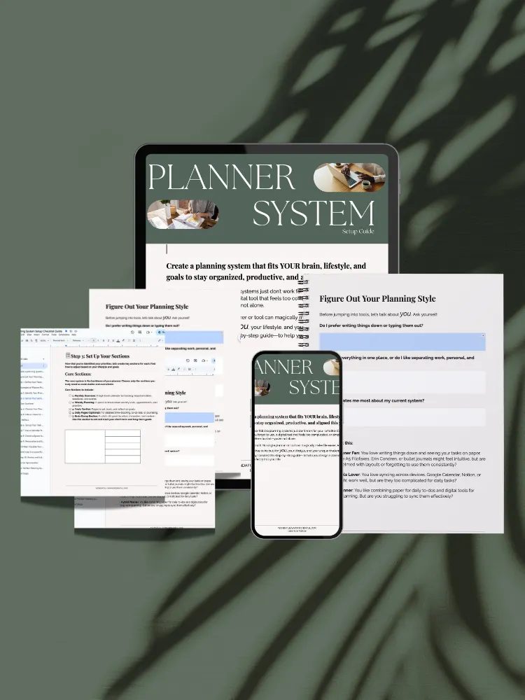Create Your Perfect Paper Planner System Workbook product image (1)