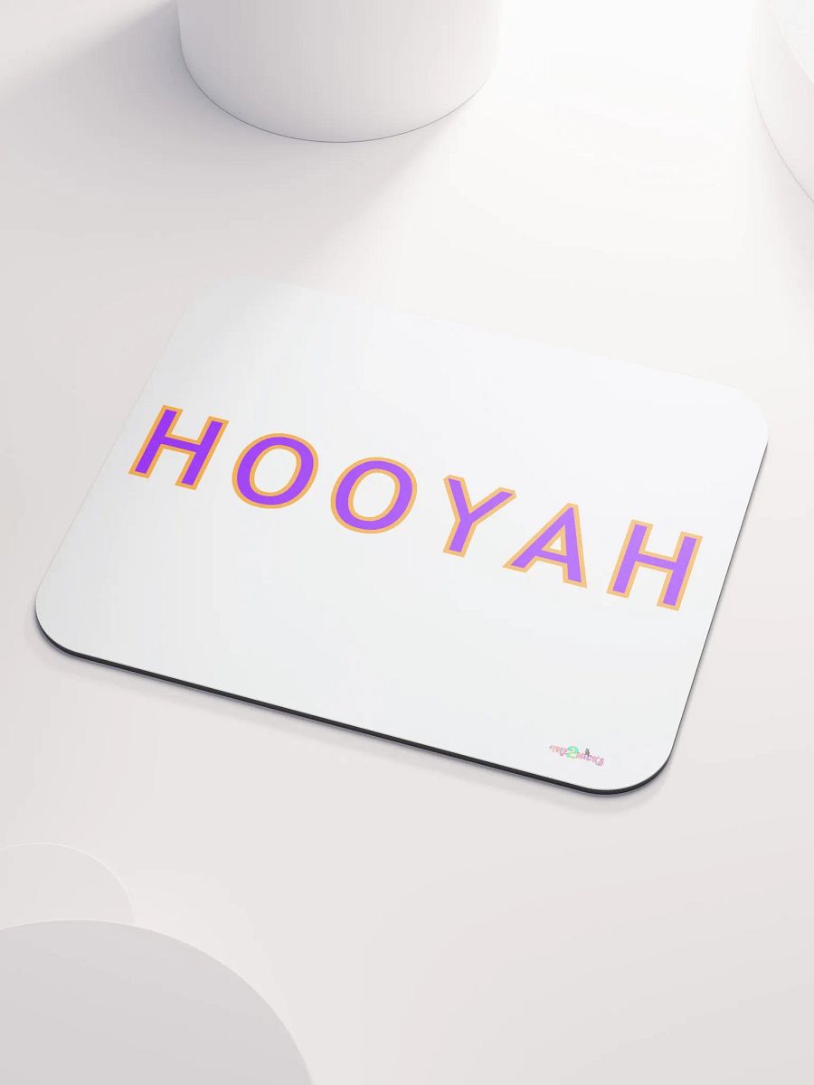 Hooyah Classic Mouse Pad (White) product image (3)