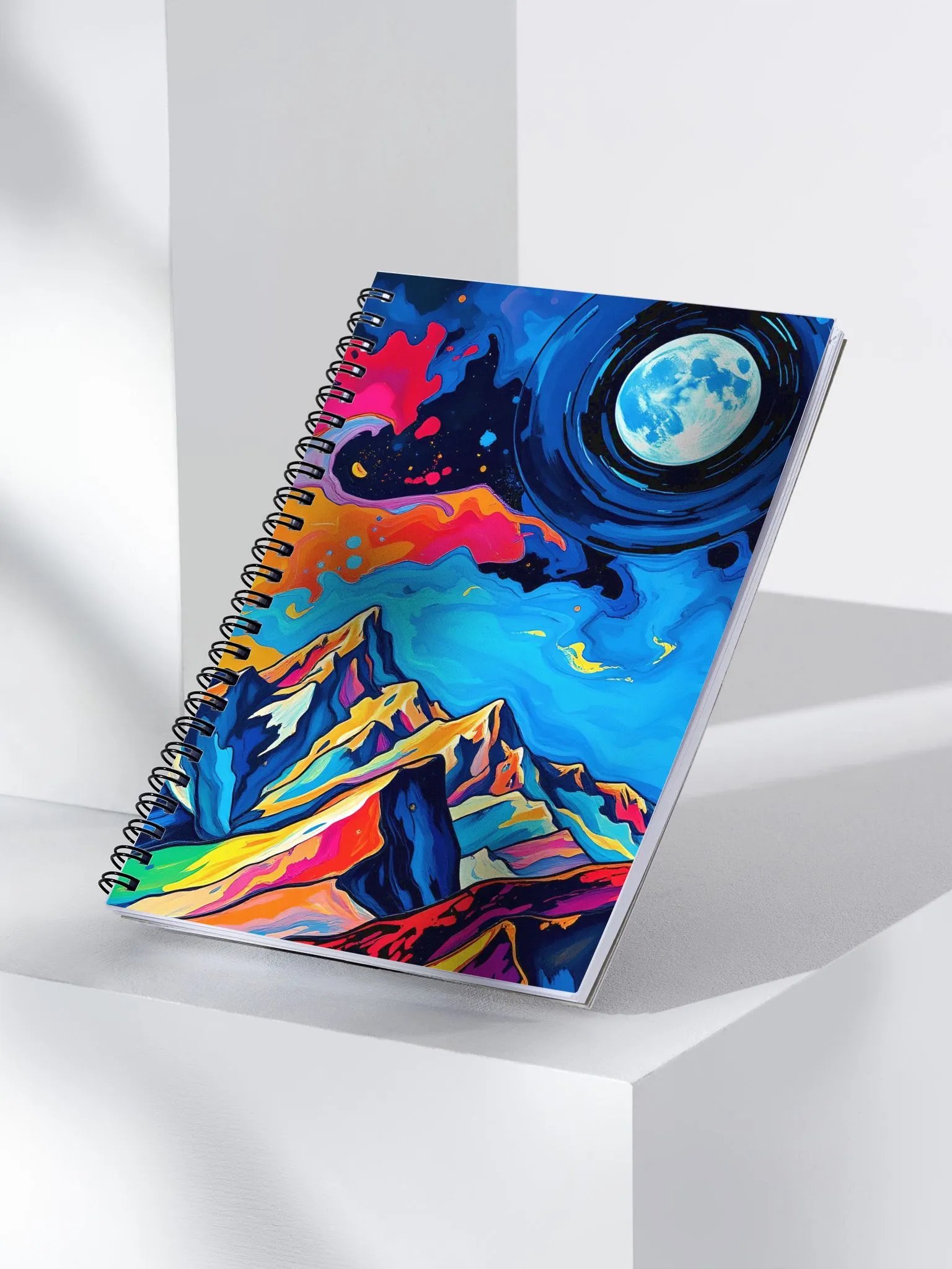 Moonlit Mountain Dreams Spiral Notebook product image (3)