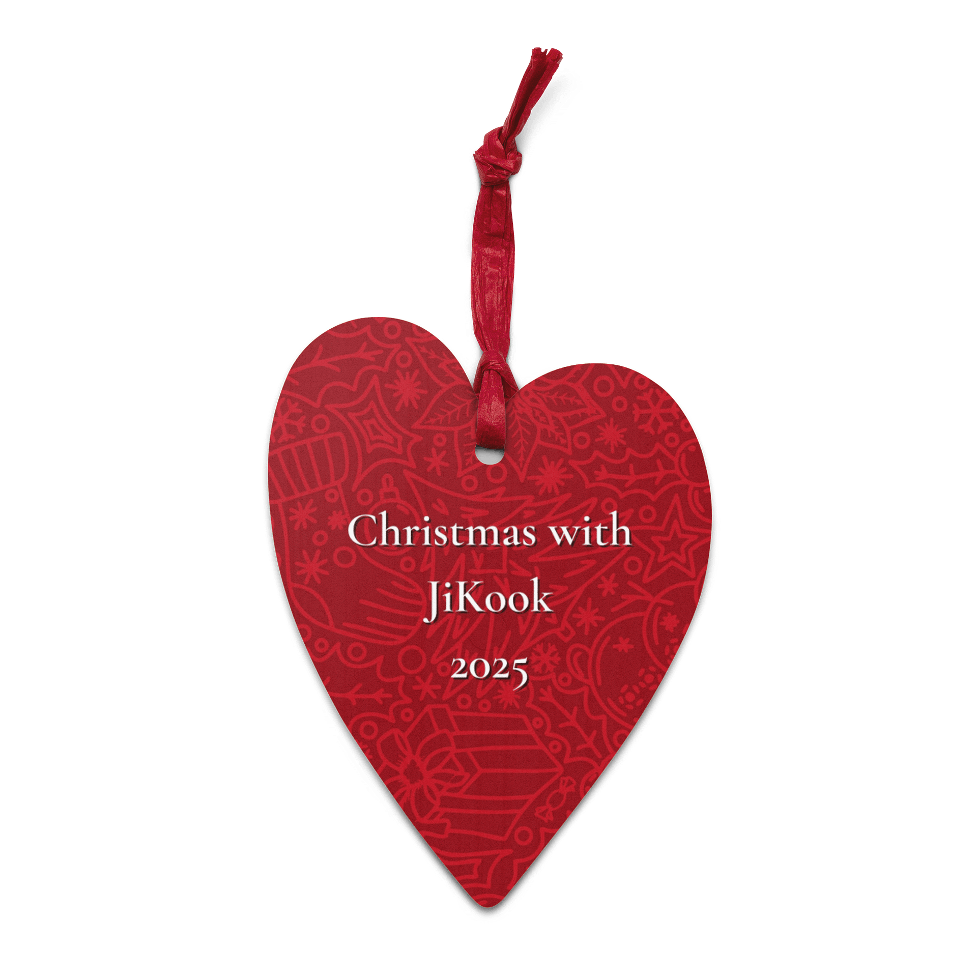 Two Stars. One Love. JiKook heart ornament product image (2)