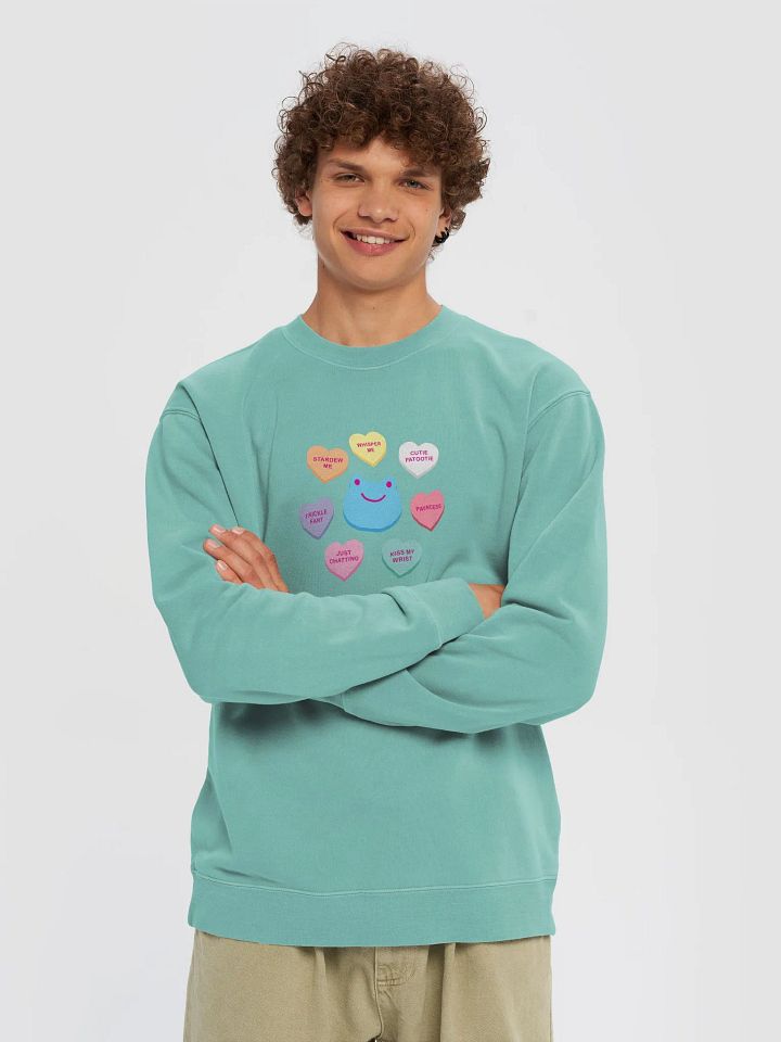 Froge Candy Heart Crewneck (Comfort Colors) product image (1)