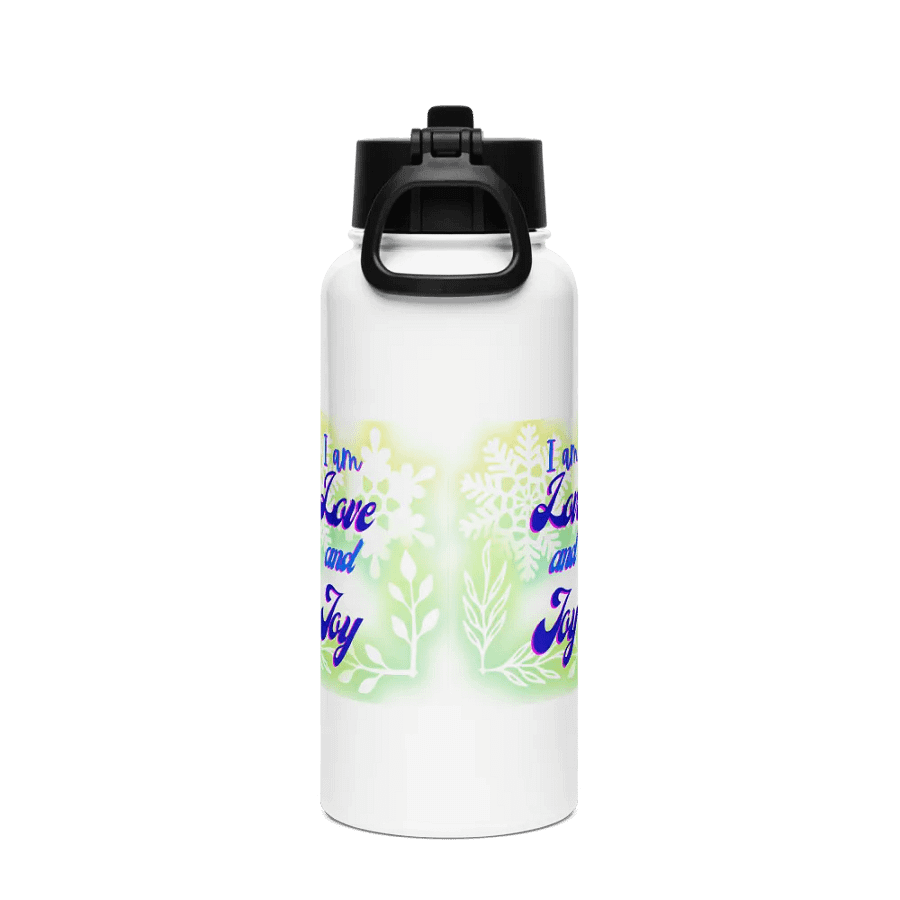 Love and Joy Stainless Steel Water Bottle for health conscious postive ladies product image (2)