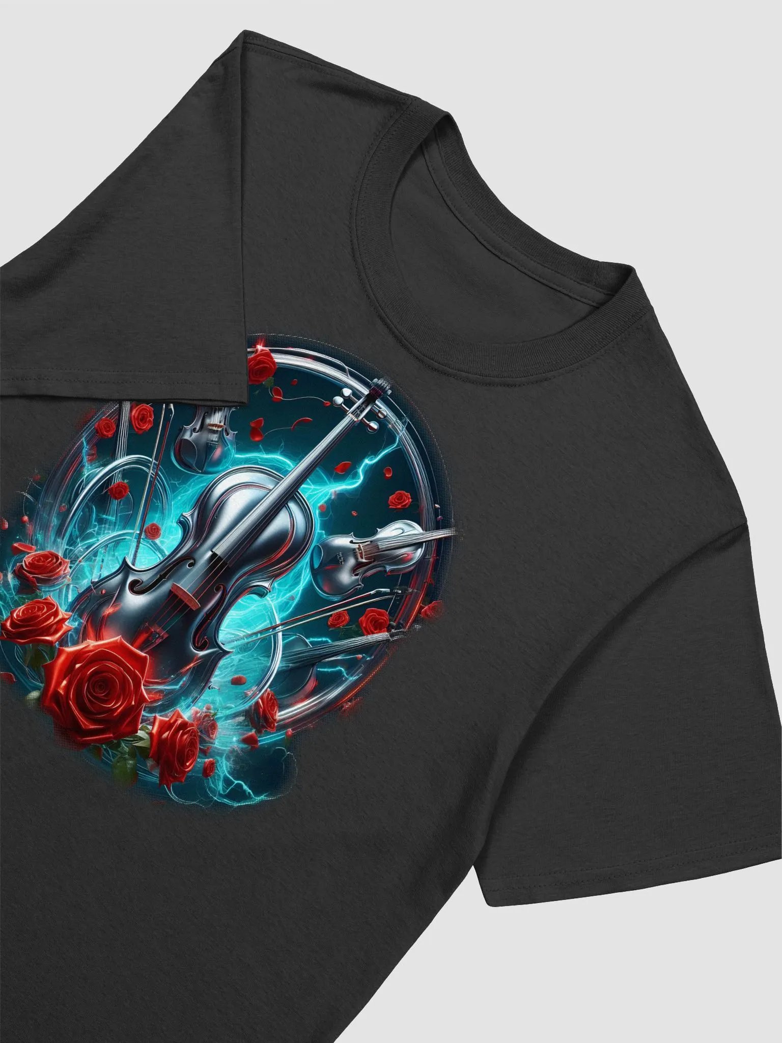 Symphony of Roses - Unisex Violin T-Shirt #29 product image (3)