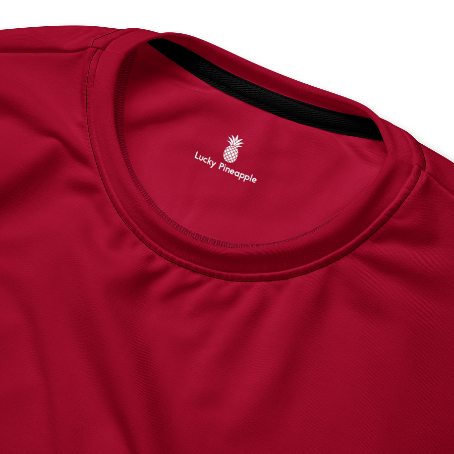 Cherry Red Solid Color Eco Friendly Unisex Sweatshirt product image (4)