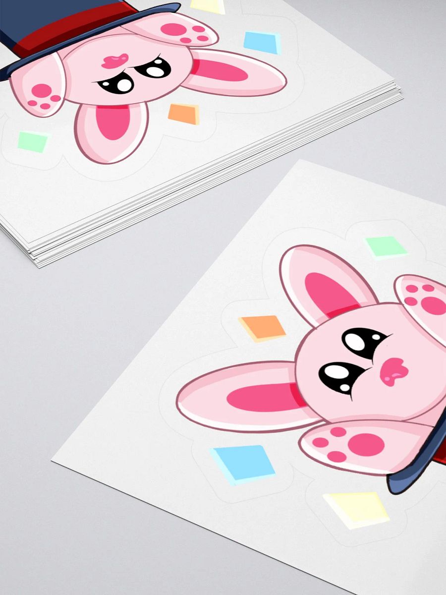 Magic Bunny Kiss Cut Sticker product image (12)