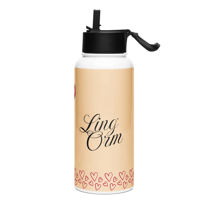LingOrm Valentine Stainless Steel Water Bottle With a Straw Lid product image (2)