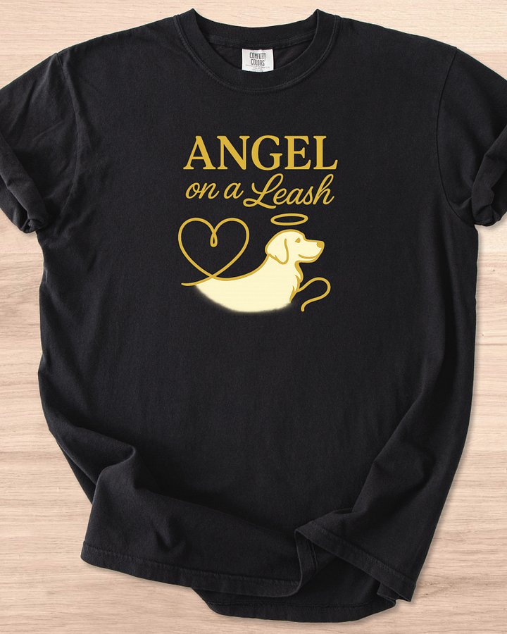 Angel On A Leash (Golden Retriever) Tee product image (9)