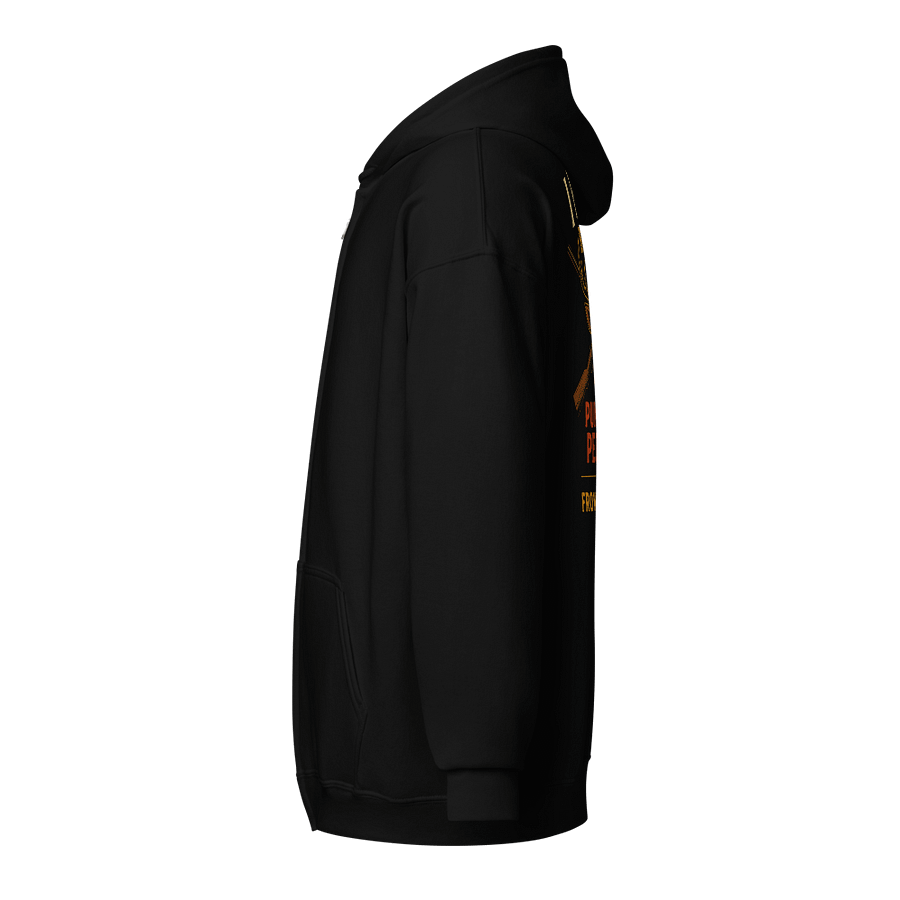 Funny Hunting Zip Hoodie – I Hunt Because Punching People Is Frowned Upon product image (5)