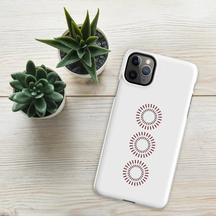 Red Circle Snap Case for iPhone® product image (52)