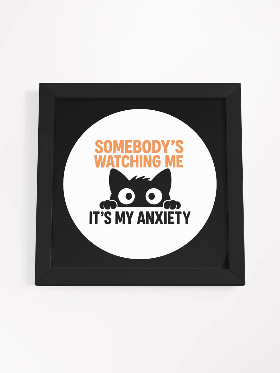 Whiskered Anxiety Framed Poster product image (4)