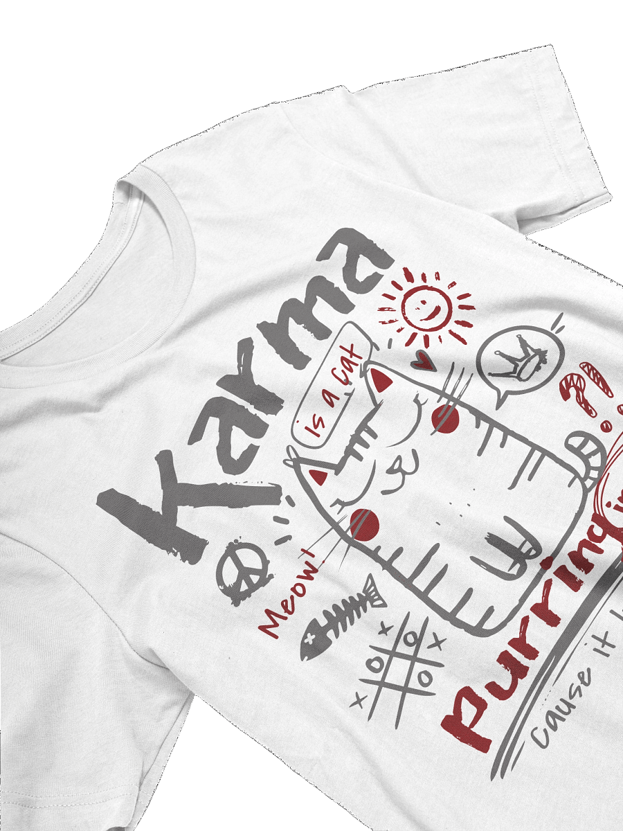 Karma is a Cat | Unisex Bella+Canvas Supersoft T-Shirt product image (4)