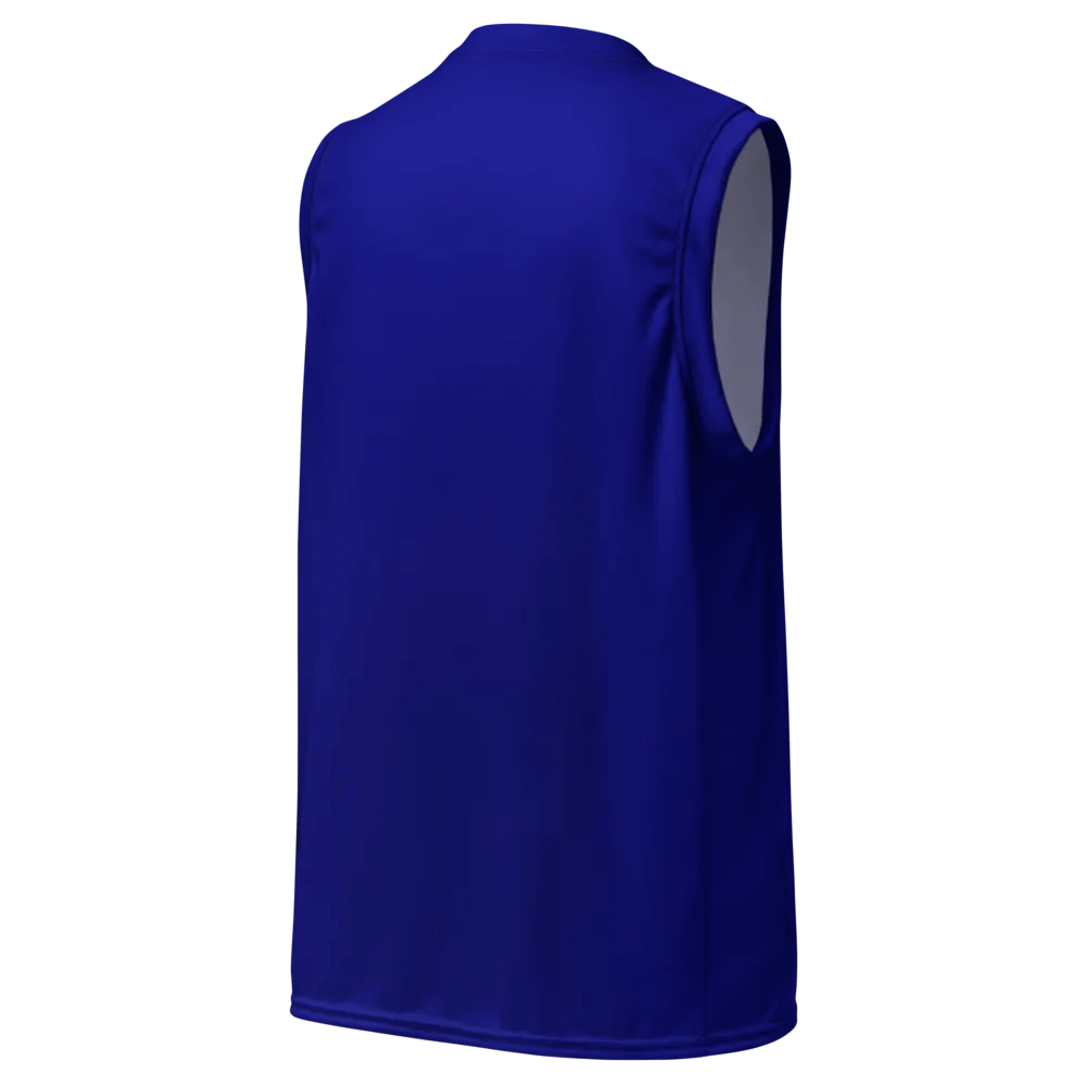 Plain Color Navy Blue Basketball Jersey product image (4)