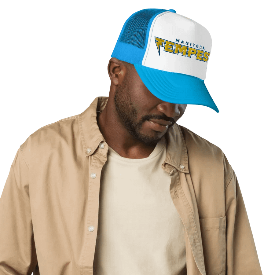 Tempest Dodgeball Club Foam Trucker Hat (Golden) product image (7)