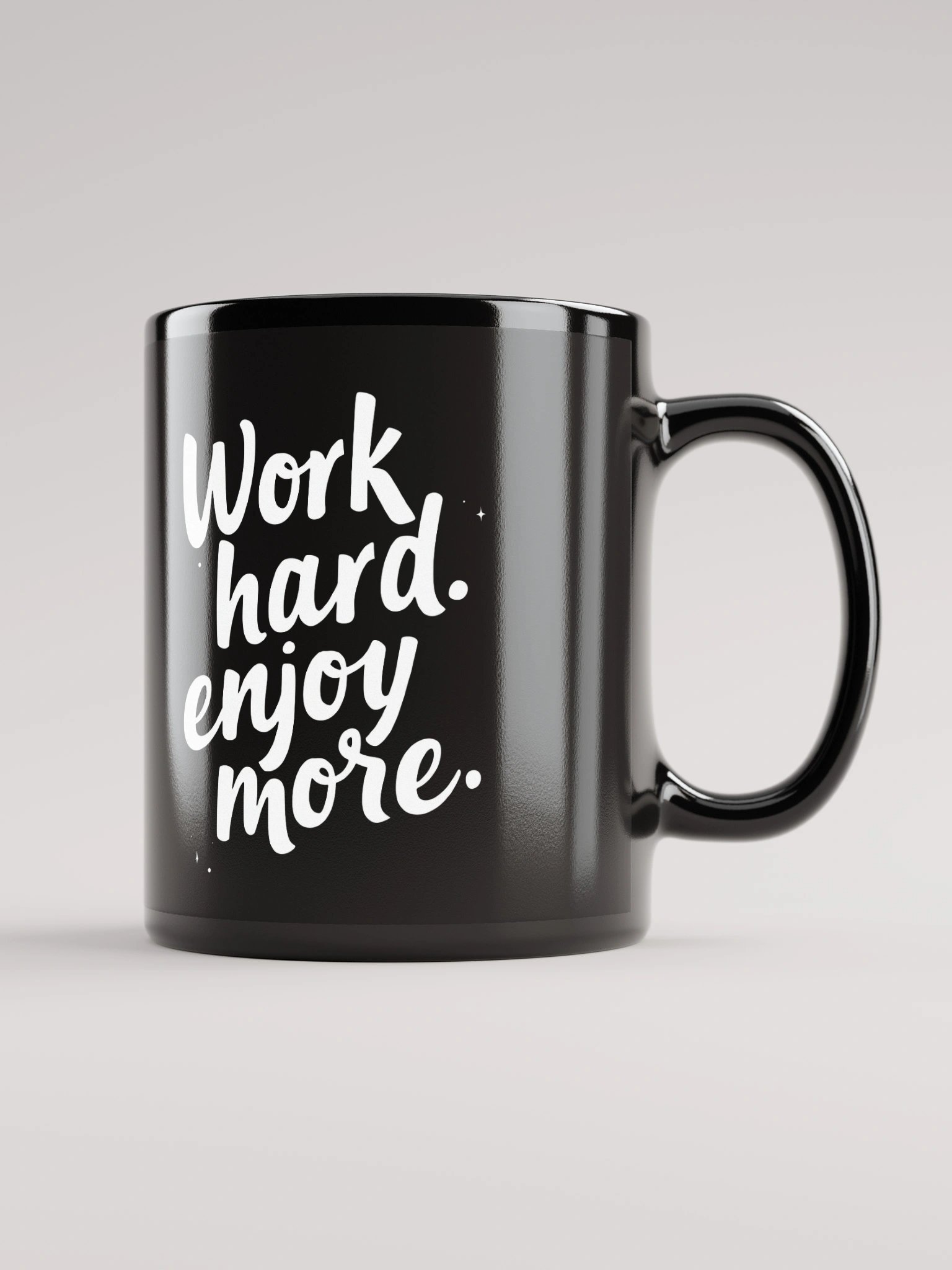 Unlock Your Inner Power with Kim Kardashian’s Favorite Mantra: Work Hard, Enjoy More - The Ultimate Mug to Inspire Your Journey Every Day! product image (2)